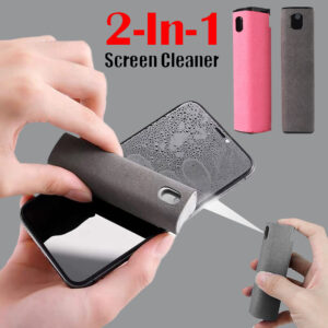 All-in-One Mobile & Computer Screen Cleaner Kit – Portable, Integrated Storage with Cleaner Tool