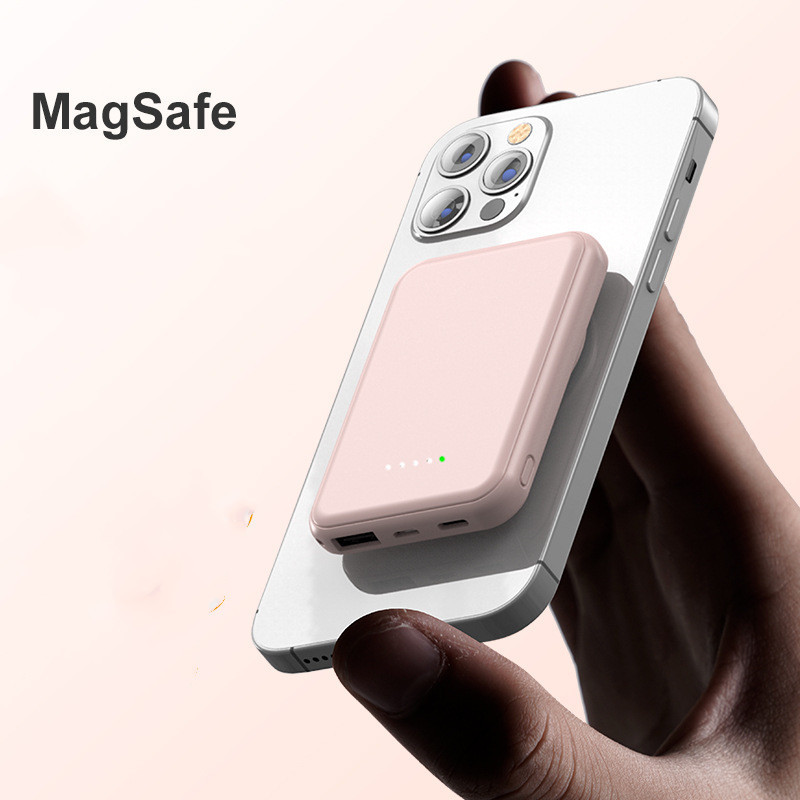 Mini Fast Charging Magnetic Wireless Power Bank 5000 MAh Portable - Image 6